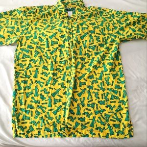 Gumby short sleeve button up shirt